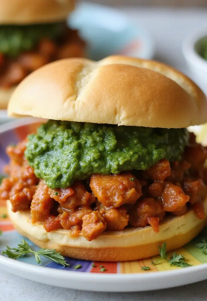 26 Cajun Chicken Sloppy Joes That Are Spicy & Savory - 16. Cajun Chicken Sloppy Joes with Pesto