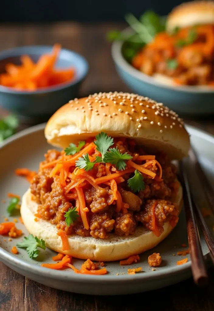 26 Cajun Chicken Sloppy Joes That Are Spicy & Savory - 17. Cajun Chicken Sloppy Joes with Kimchi