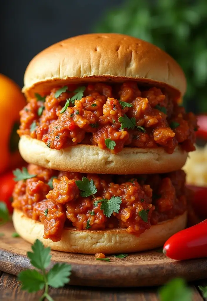 26 Cajun Chicken Sloppy Joes That Are Spicy & Savory - 2. Spicy Cajun Chicken and Pepper Sloppy Joes