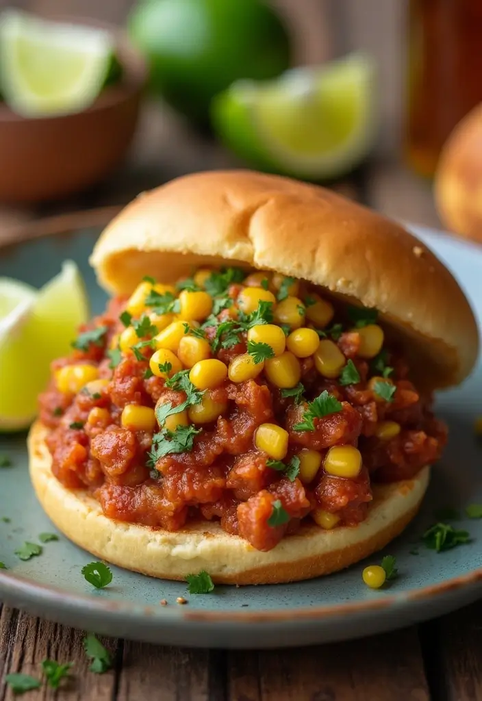 26 Cajun Chicken Sloppy Joes That Are Spicy & Savory - 20. Cajun Chicken Sloppy Joes with Corn Salsa