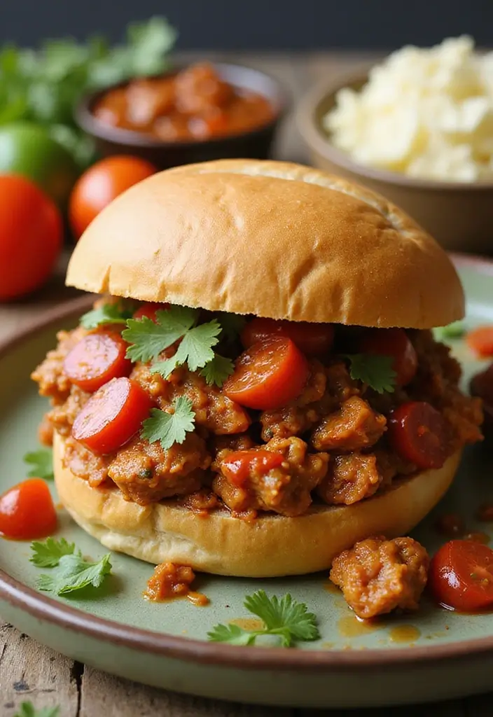 26 Cajun Chicken Sloppy Joes That Are Spicy & Savory - 22. Cajun Chicken Sloppy Joes with Chipotle Sauce