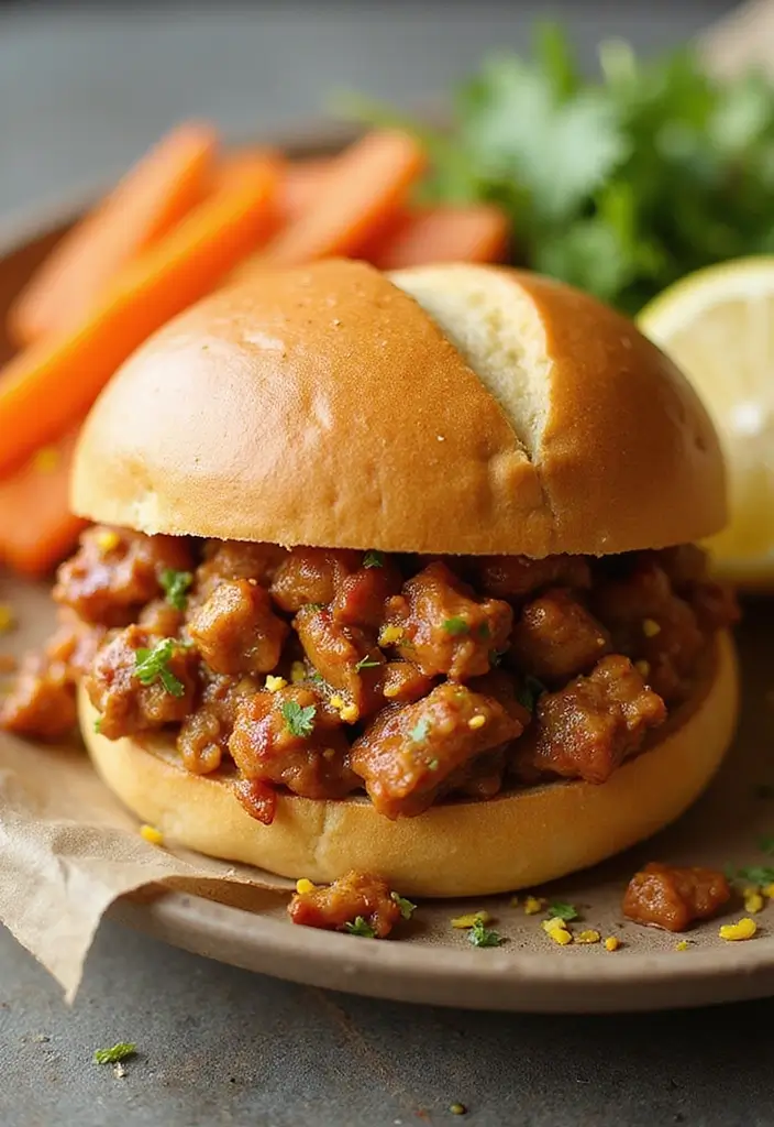 26 Cajun Chicken Sloppy Joes That Are Spicy & Savory - 25. Cajun Chicken Sloppy Joes with Lemon Zest