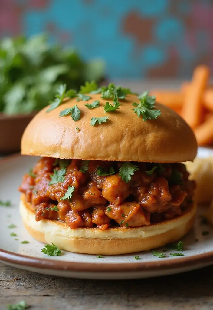 26 Cajun Chicken Sloppy Joes That Are Spicy & Savory - 26. Cajun Chicken Sloppy Joes with Fresh Herbs