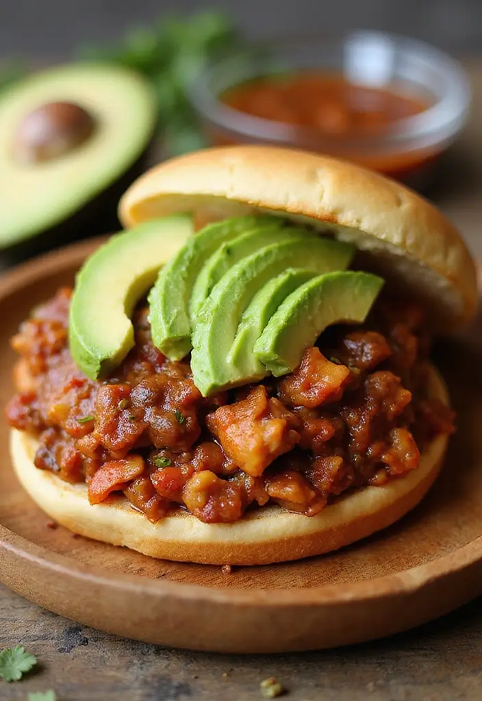 26 Cajun Chicken Sloppy Joes That Are Spicy & Savory - 4. Cajun Chicken Sloppy Joes with Avocado