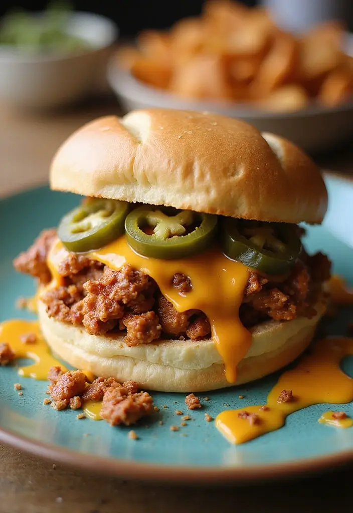 26 Cajun Chicken Sloppy Joes That Are Spicy & Savory - 6. Loaded Cajun Chicken Sloppy Joes
