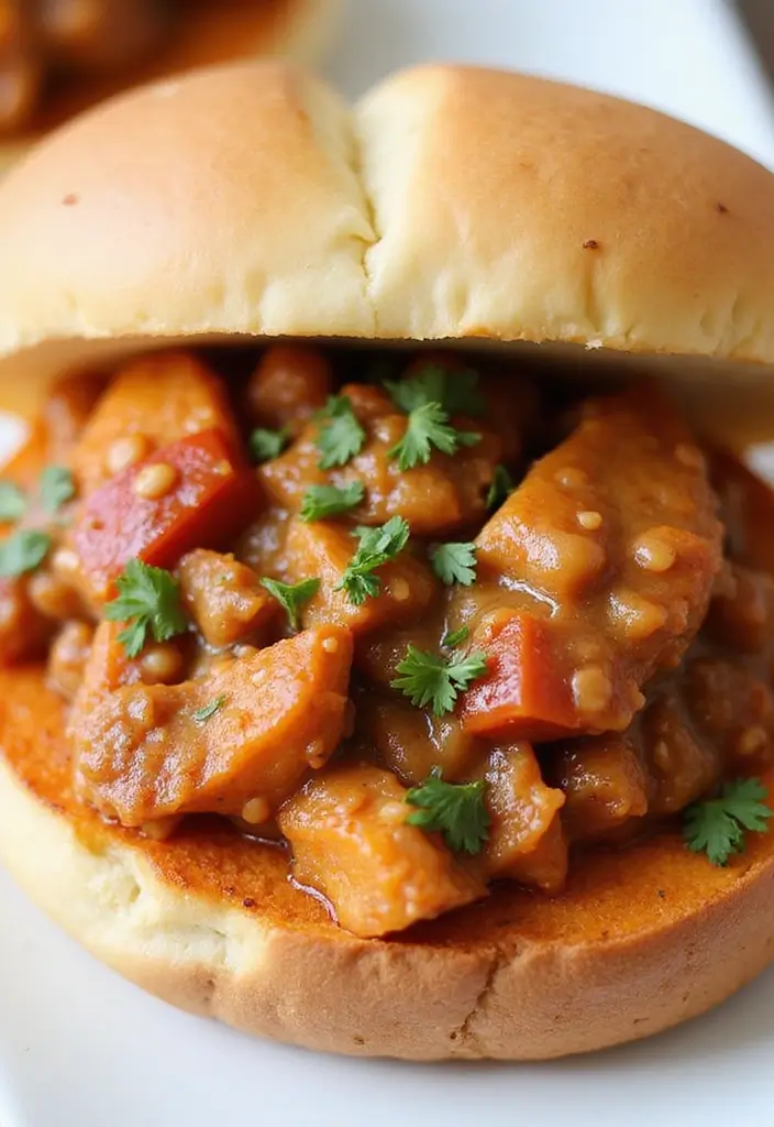 26 Cajun Chicken Sloppy Joes That Are Spicy & Savory - 9. Cajun Chicken Sloppy Joes with Sweet Potatoes