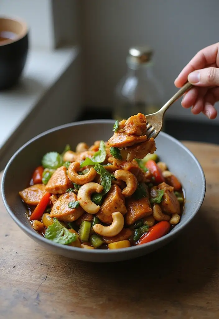 27 Chicken Cashew Stir Fry Recipes That Are Nutty & Delicious - 17. Miso Chicken Cashew Stir Fry