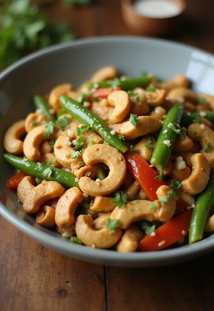 27 Chicken Cashew Stir Fry Recipes That Are Nutty & Delicious - 19. Garlic and Ginger Chicken Cashew Stir Fry