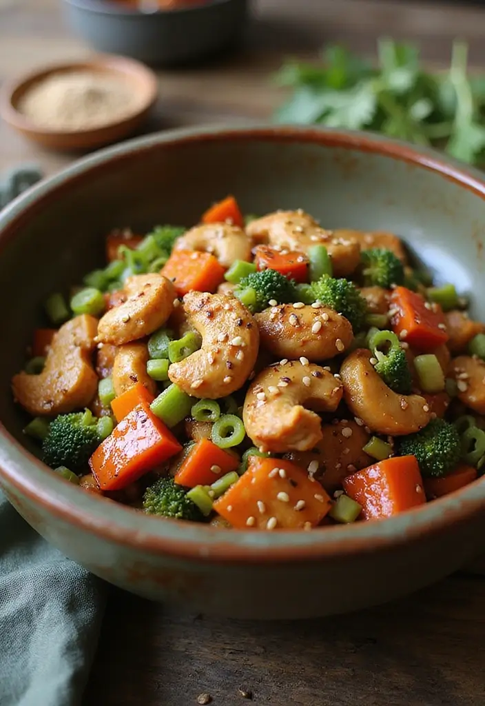 27 Chicken Cashew Stir Fry Recipes That Are Nutty & Delicious - 23. Asian Sesame Chicken Cashew Stir Fry