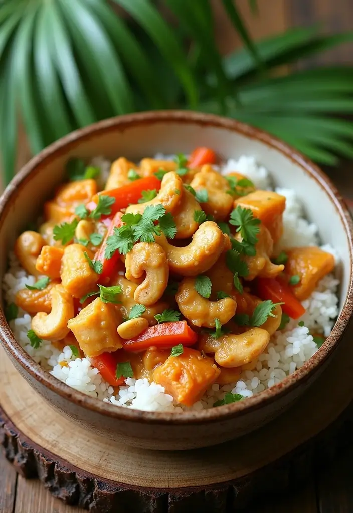 27 Chicken Cashew Stir Fry Recipes That Are Nutty & Delicious - 4. Creamy Coconut Chicken Cashew Stir Fry