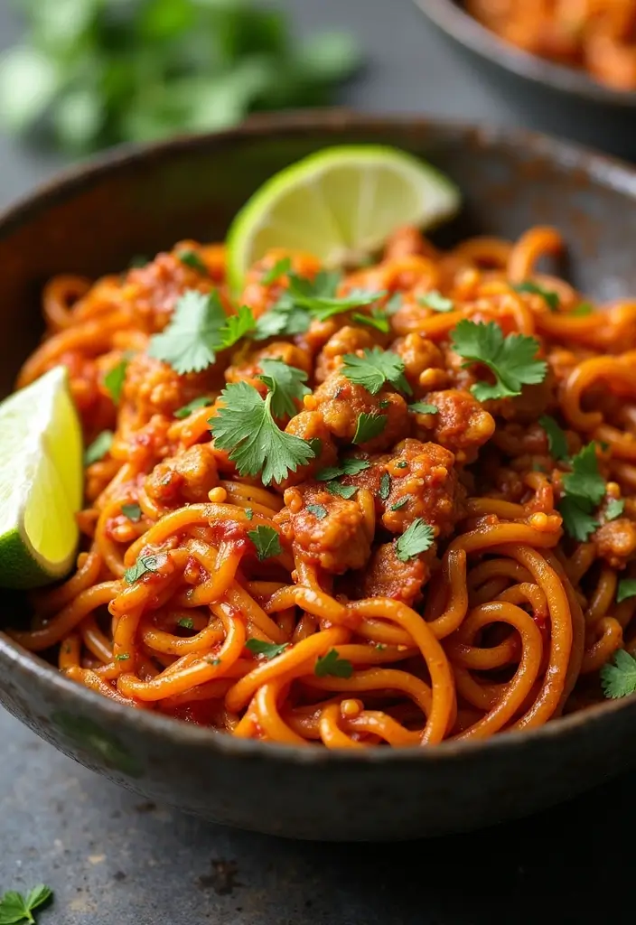 27 Chicken Noodle Stir Fry Recipes That Are Fast & Flavorful - 13. Chipotle Chicken Noodle Stir Fry