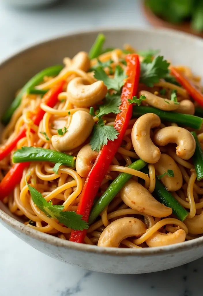 27 Chicken Noodle Stir Fry Recipes That Are Fast & Flavorful - 16. Cashew Chicken Noodle Stir Fry