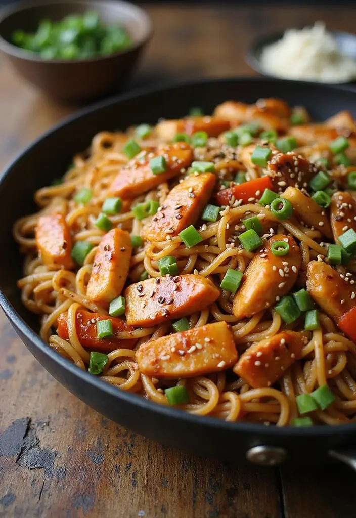 27 Chicken Noodle Stir Fry Recipes That Are Fast & Flavorful - 4. Teriyaki Chicken Noodle Stir Fry