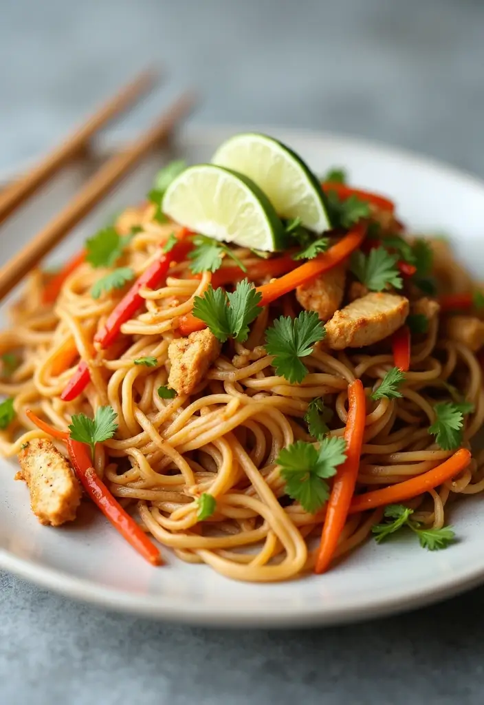 27 Chicken Noodle Stir Fry Recipes That Are Fast & Flavorful - 6. Ginger Soy Chicken Noodle Stir Fry