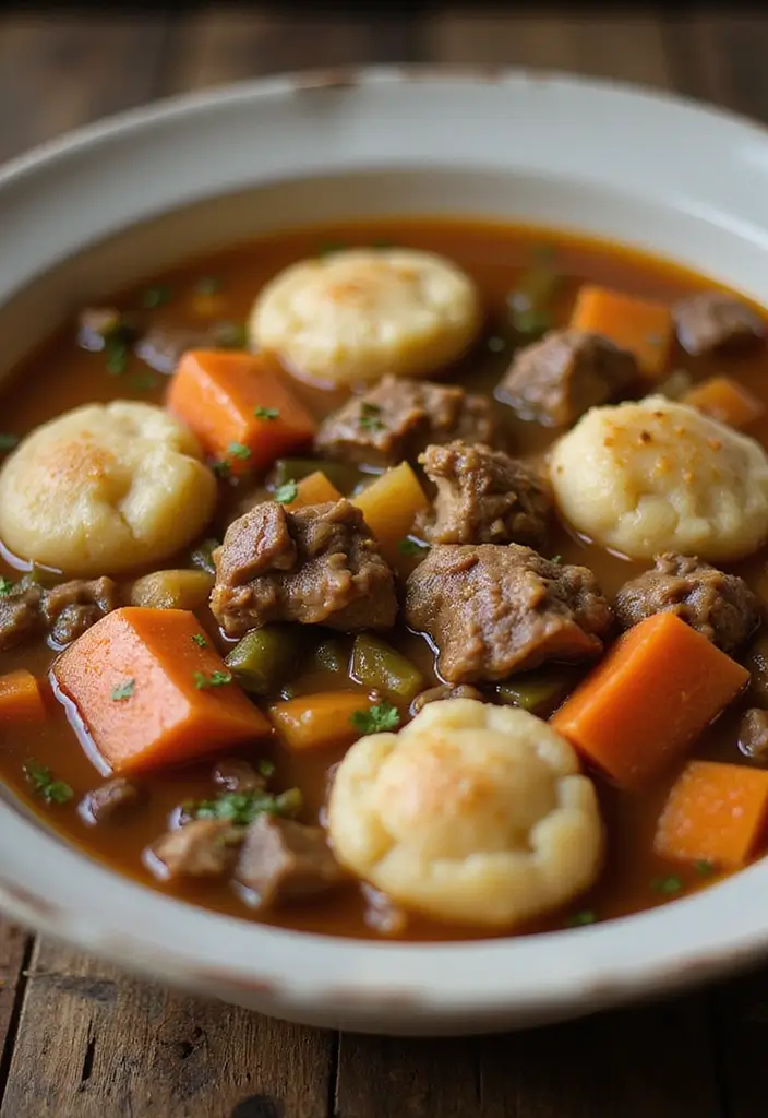 27 Chicken and Dumplings with Bisquick Recipes That Are Foolproof - 12. Beefy Chicken and Dumplings