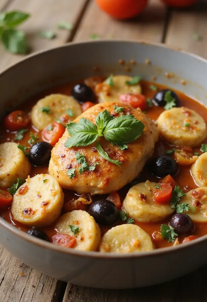 27 Chicken and Dumplings with Bisquick Recipes That Are Foolproof - 16. Mediterranean Chicken and Dumplings