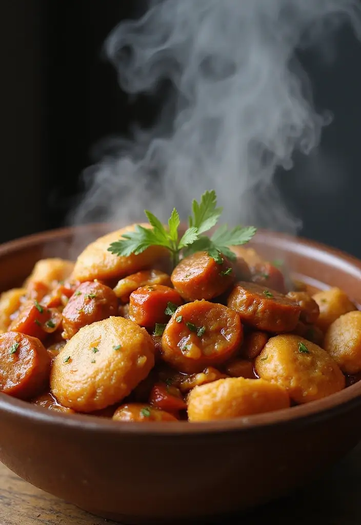 27 Chicken and Dumplings with Bisquick Recipes That Are Foolproof - 25. Spicy Sausage Chicken and Dumplings