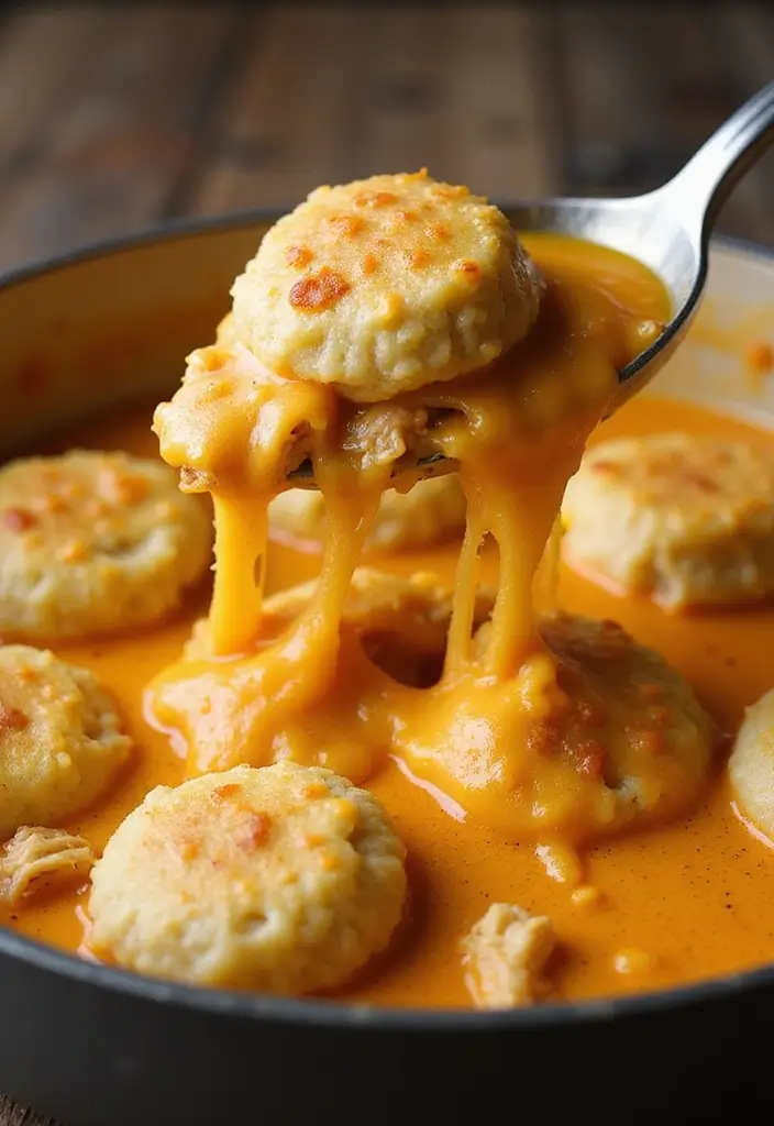 27 Chicken and Dumplings with Bisquick Recipes That Are Foolproof - 5. Cheesy Chicken and Dumplings