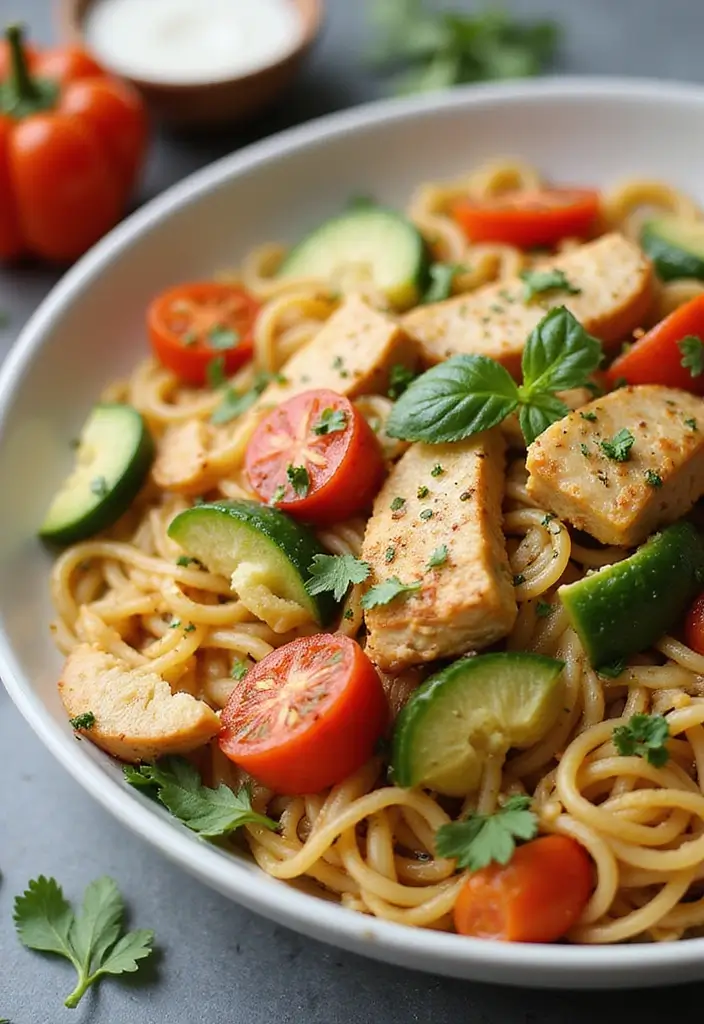 27 Chicken and Noodle Recipes That Are Comfort in a Bowl - 16. Chicken Noodle Primavera