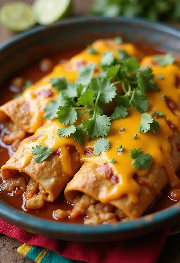 27 Easy Rotisserie Chicken Recipes That Reinvent Leftovers - 3. Chicken Enchiladas