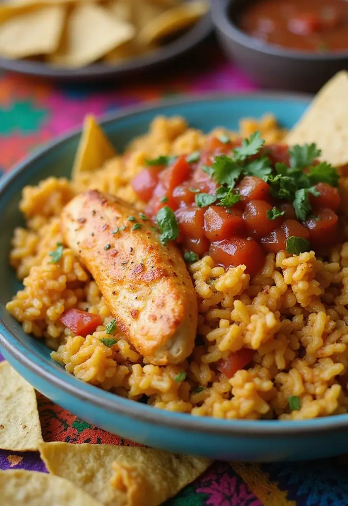 27 Healthy Chicken and Rice Casserole Recipes That Are Family-Friendly 13 27 Healthy Chicken and Rice Casserole Recipes That Are Family-Friendly - 12. Chicken Fajita Rice Casserole