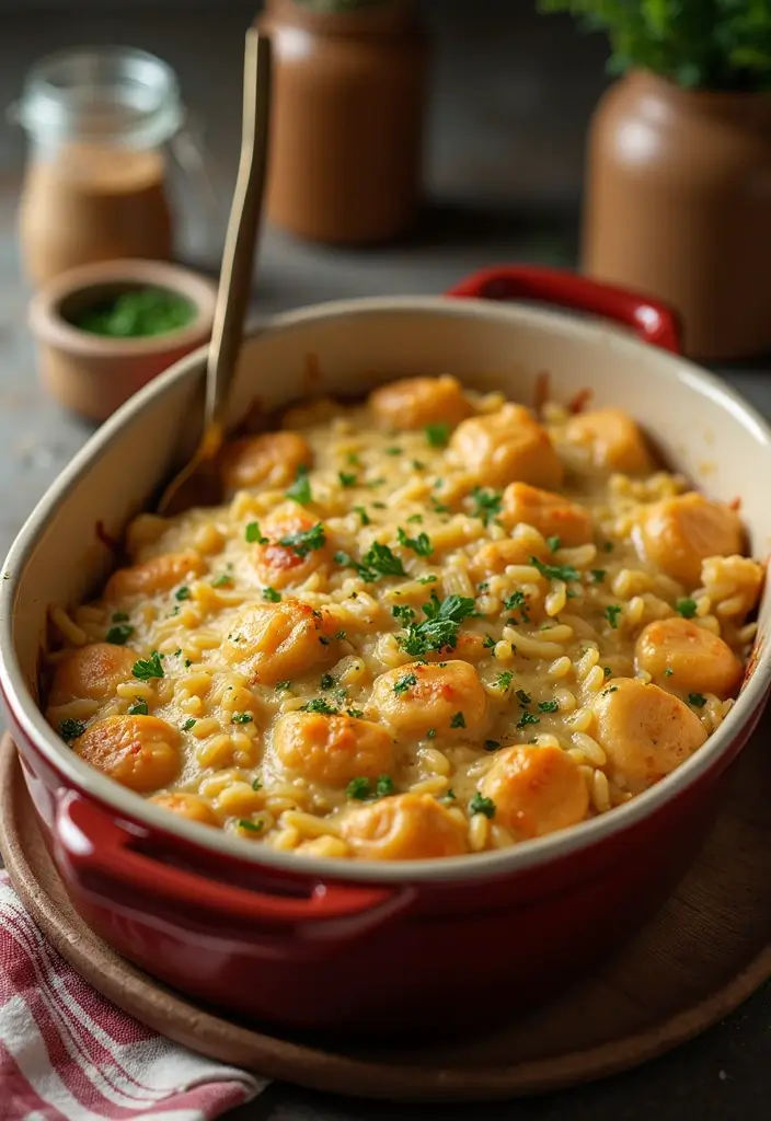 27 Healthy Chicken and Rice Casserole Recipes That Are Family-Friendly 22 27 Healthy Chicken and Rice Casserole Recipes That Are Family-Friendly - 21. Rustic Chicken and Rice Casserole