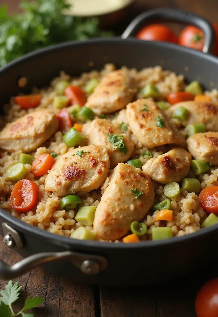 27 Healthy Chicken and Rice Casserole Recipes That Are Family-Friendly 4 27 Healthy Chicken and Rice Casserole Recipes That Are Family-Friendly - 3. One-Pot Chicken and Brown Rice Casserole