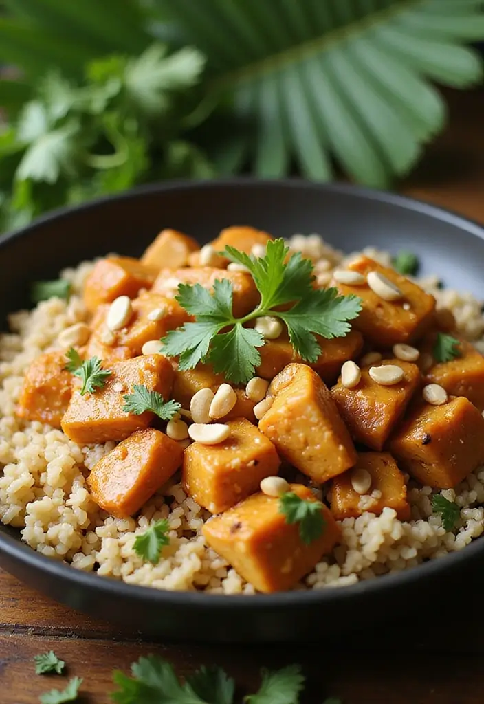 27 Healthy Chicken and Rice Casserole Recipes That Are Family-Friendly 10 27 Healthy Chicken and Rice Casserole Recipes That Are Family-Friendly - 9. Thai Peanut Chicken and Rice Casserole