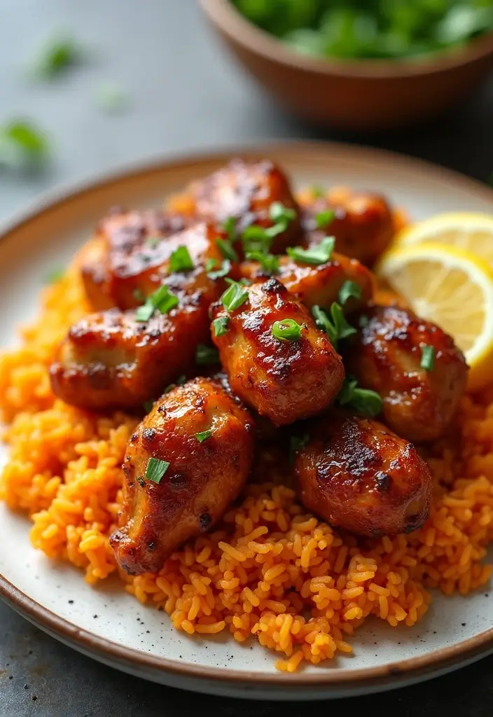 27 Honey BBQ Chicken and Rice Recipes That Are Sweet & Smoky - 13. Honey BBQ Chicken & Sweet Potato Rice