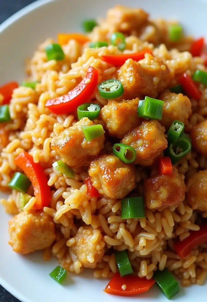27 Honey BBQ Chicken and Rice Recipes That Are Sweet & Smoky - 8. Honey BBQ Chicken Fried Rice