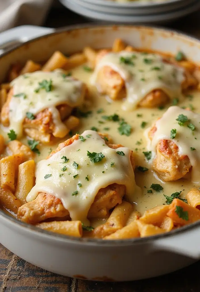 27 Low Carb Chicken Alfredo Recipes That Are Creamy and Filling - 4. Low Carb Chicken Alfredo Bake