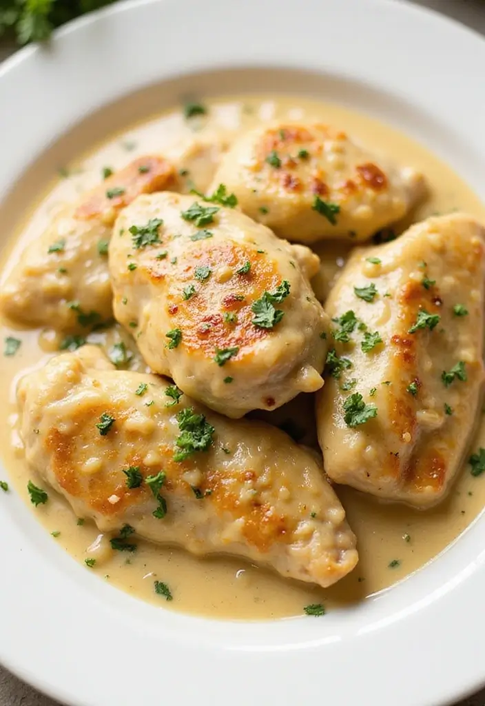 27 Low Carb Chicken Alfredo Recipes That Are Creamy and Filling - 7. Garlic Butter Chicken Alfredo