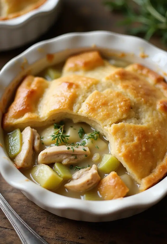 27 Paula Deen Chicken Pot Pie Recipes That Are Rich & Buttery 97 27 Paula Deen Chicken Pot Pie Recipes That Are Rich & Buttery - 16. Chicken Pot Pie with Leeks and Thyme