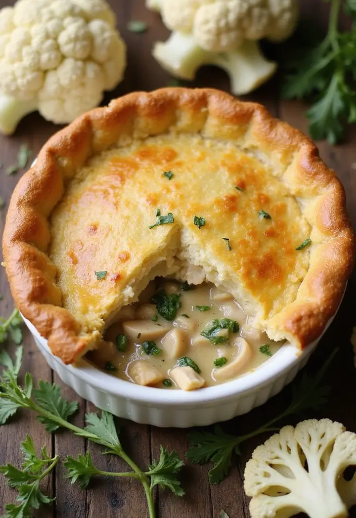 27 Paula Deen Chicken Pot Pie Recipes That Are Rich & Buttery 111 27 Paula Deen Chicken Pot Pie Recipes That Are Rich & Buttery - 18. Chicken Pot Pie with Cauliflower Crust