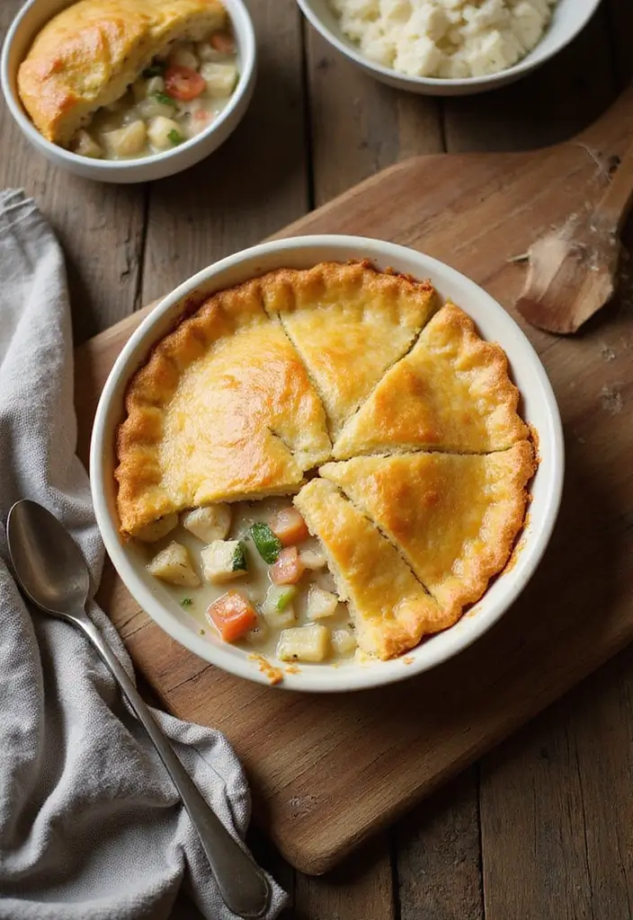 27 Paula Deen Chicken Pot Pie Recipes That Are Rich & Buttery 144 27 Paula Deen Chicken Pot Pie Recipes That Are Rich & Buttery - 23. One-Pan Chicken Pot Pie