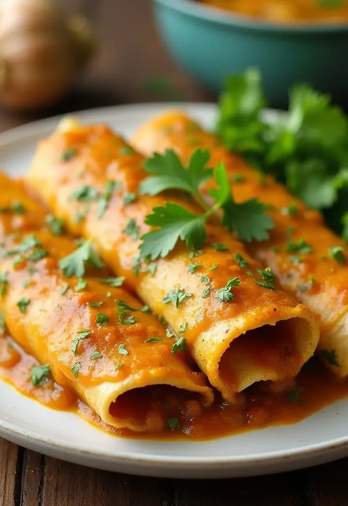 27 Salsa Verde Chicken Enchiladas Recipes That Are Cheesy & Tangy - 23. Salsa Verde Chicken Enchiladas with Roasted Garlic