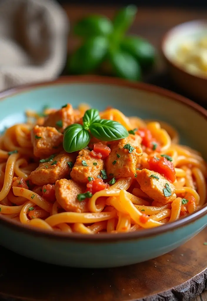 27 Spicy Cajun Chicken Pasta Recipes That Bring the Heat - 14. Spicy Cajun Chicken Pasta with Creamy Tomato Sauce