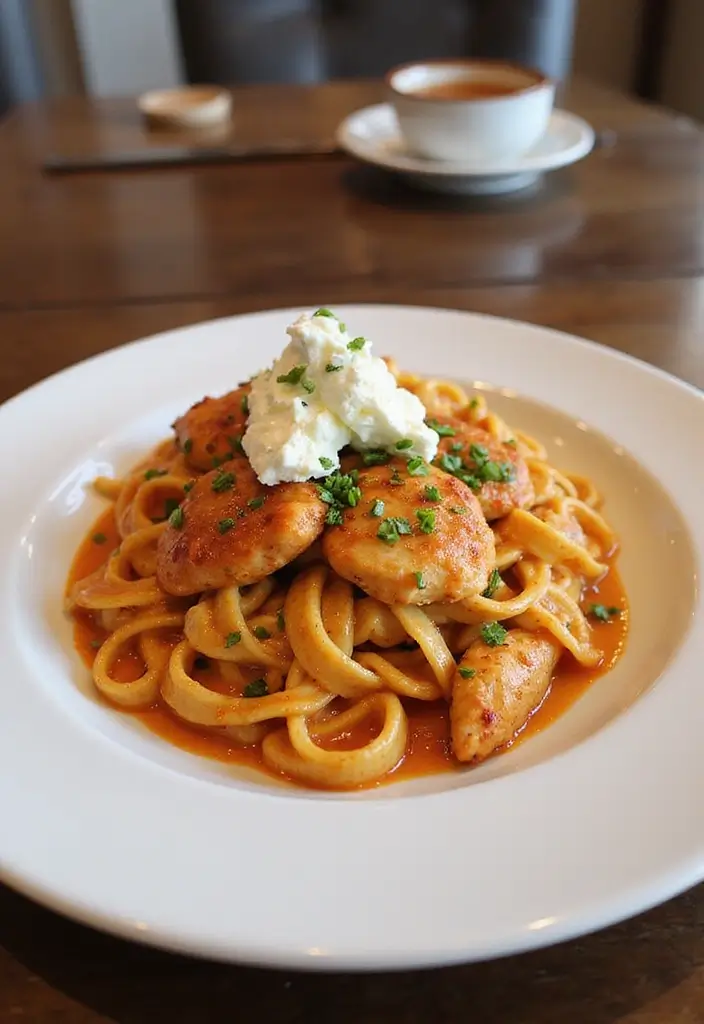 27 Spicy Cajun Chicken Pasta Recipes That Bring the Heat - 17. Spicy Cajun Chicken Pasta with Goat Cheese