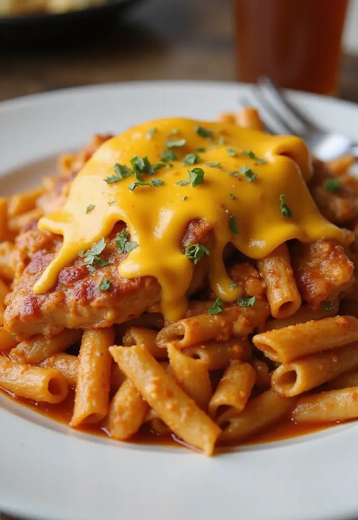 27 Spicy Cajun Chicken Pasta Recipes That Bring the Heat - 25. Spicy Cajun Chicken Pasta with Pepper Jack Cheese