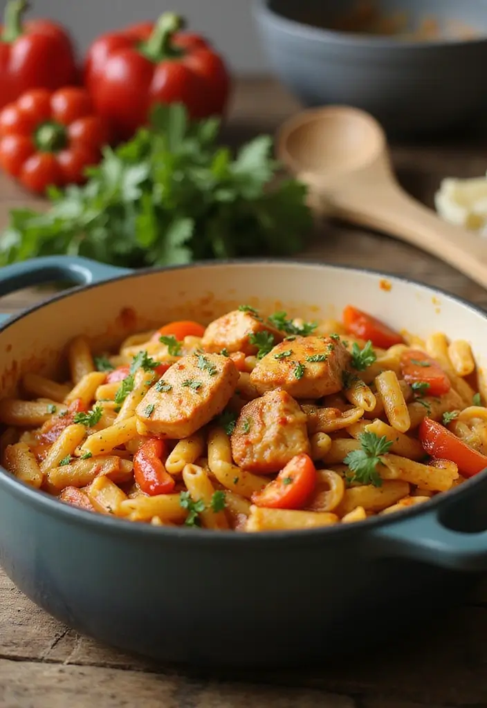 27 Spicy Cajun Chicken Pasta Recipes That Bring the Heat - 3. One-Pot Cajun Chicken Pasta