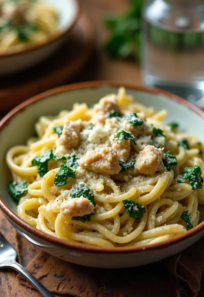 27 Spicy Cajun Chicken Pasta Recipes That Bring the Heat - 8. Cajun Chicken Pasta with Spinach and Cream Cheese