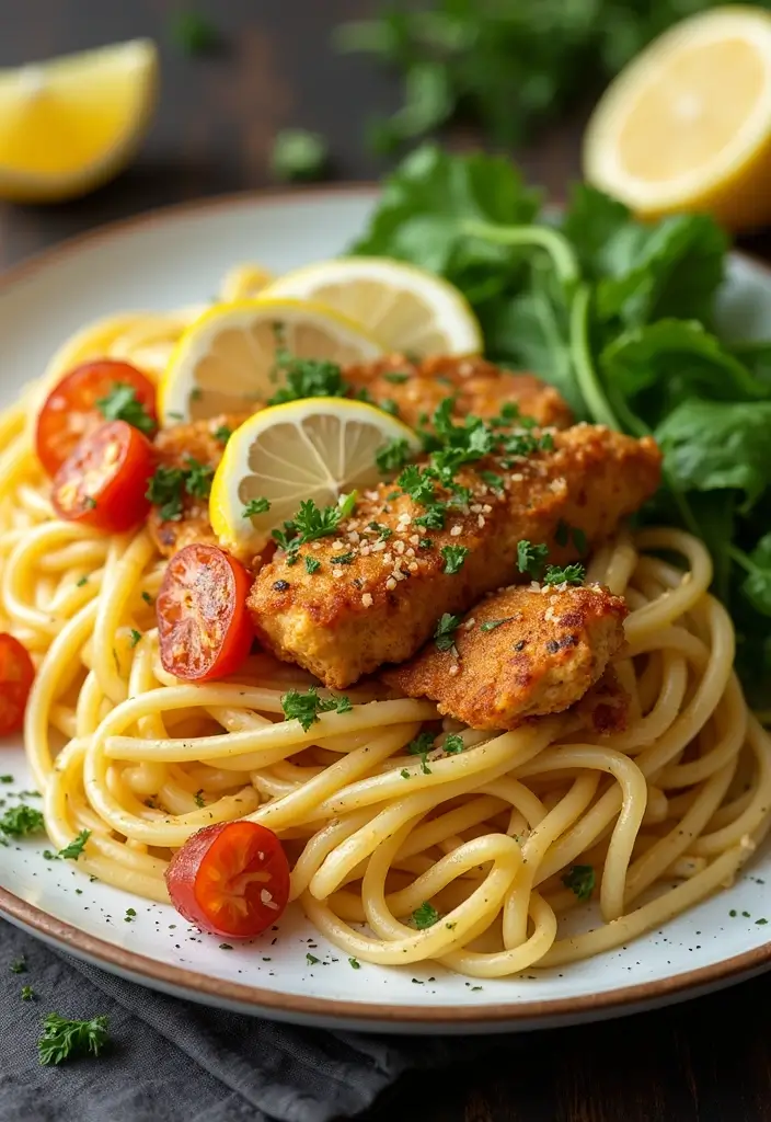 27 Spicy Cajun Chicken Pasta Recipes That Bring the Heat - 9. Cajun Chicken Pasta with Lemon and Garlic