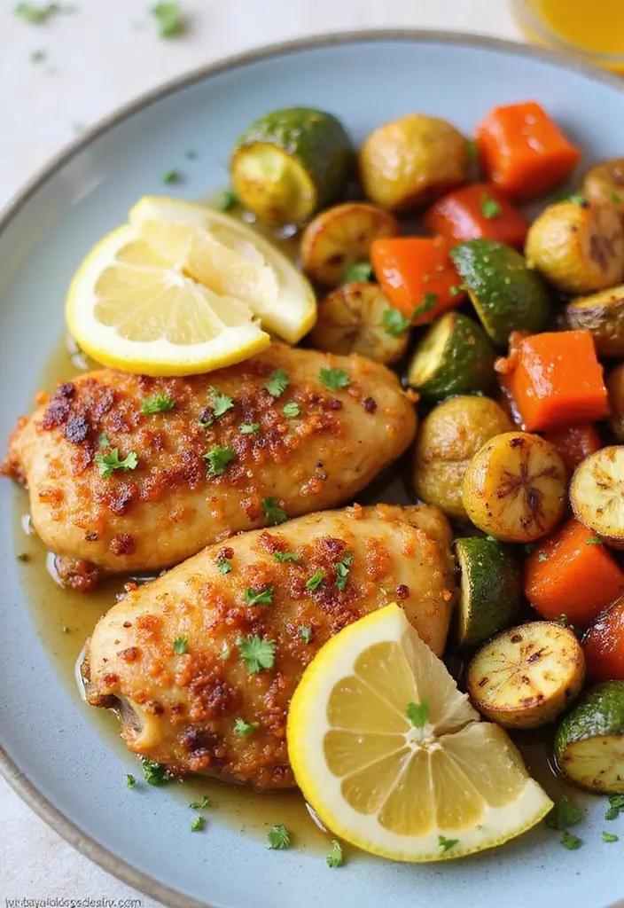 28 Brown Sugar Chicken Crockpot Recipes That Cook Themselves - 21. Brown Sugar Lemon Garlic Chicken