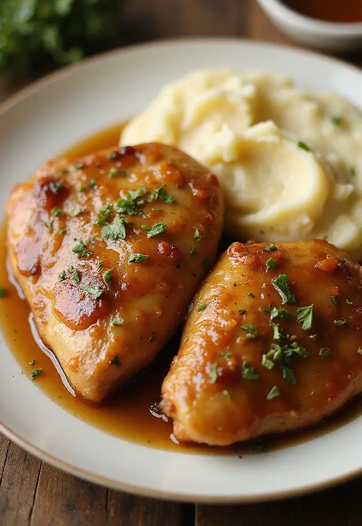 28 Brown Sugar Chicken Crockpot Recipes That Cook Themselves - 26. Brown Sugar Honey Mustard Chicken