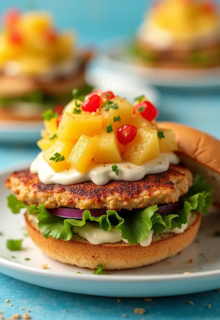 28 Chicken Bacon Ranch Sandwich Recipes That Feel Indulgent - 12. Hawaiian Chicken Bacon Ranch Sandwich