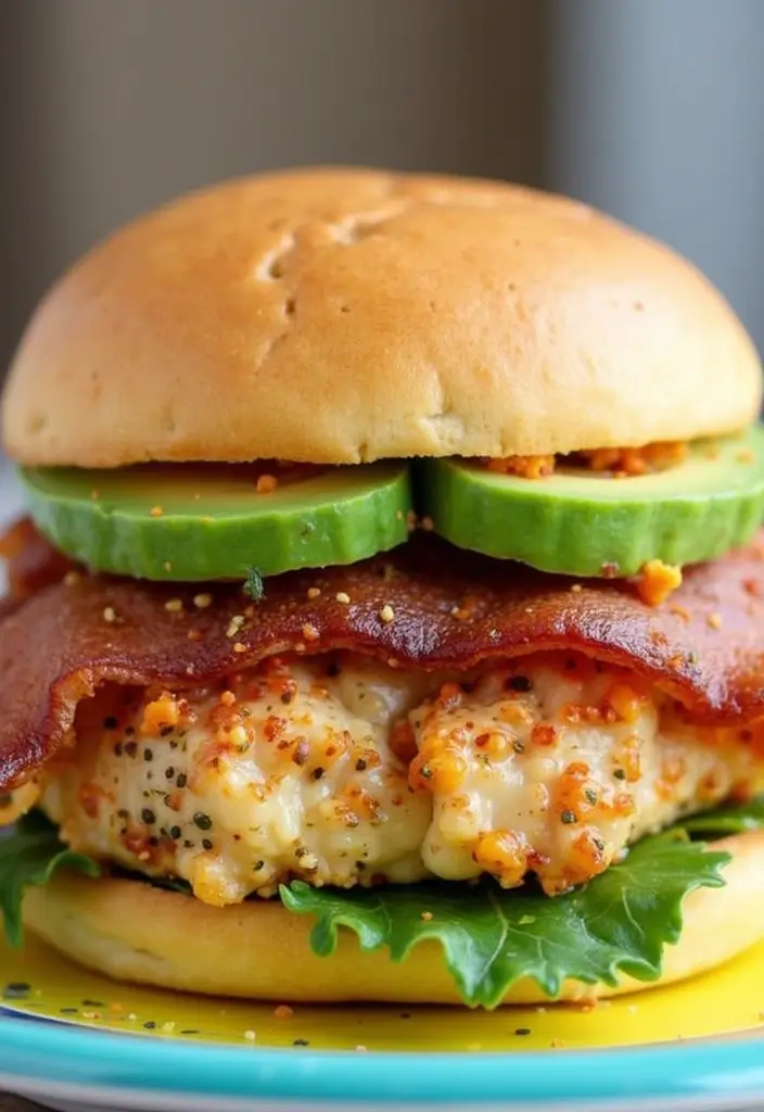 28 Chicken Bacon Ranch Sandwich Recipes That Feel Indulgent - 15. Southwest Chicken Bacon Ranch Sandwich