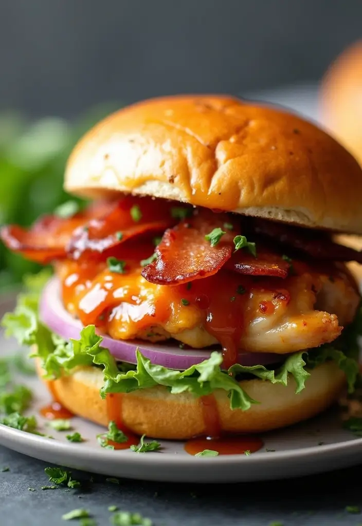 28 Chicken Bacon Ranch Sandwich Recipes That Feel Indulgent - 16. Teriyaki Chicken Bacon Ranch Sandwich