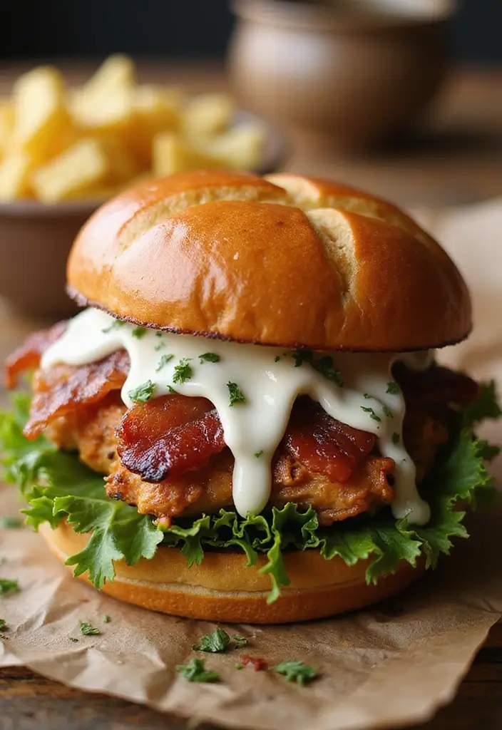 28 Chicken Bacon Ranch Sandwich Recipes That Feel Indulgent - 21. Maple Bacon Chicken Ranch Sandwich