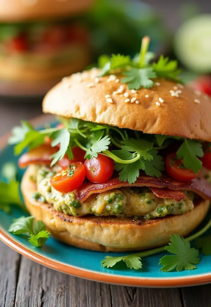 28 Chicken Bacon Ranch Sandwich Recipes That Feel Indulgent - 22. Salsa Verde Chicken Bacon Ranch Sandwich