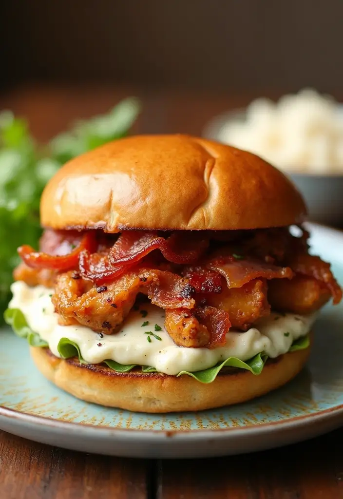 28 Chicken Bacon Ranch Sandwich Recipes That Feel Indulgent - 26. Miso Chicken Bacon Ranch Sandwich